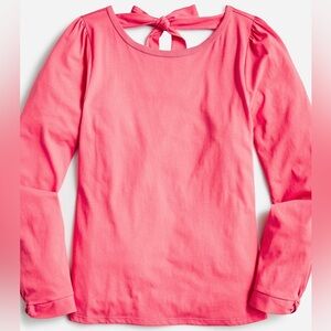 J.Crew Coral Long Sleeve Tie-Back Top – Size M